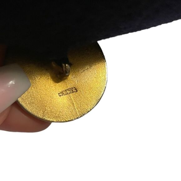 CHANEL Classic Lambswool Vintage Beret Made in France - Picture 7 of 9